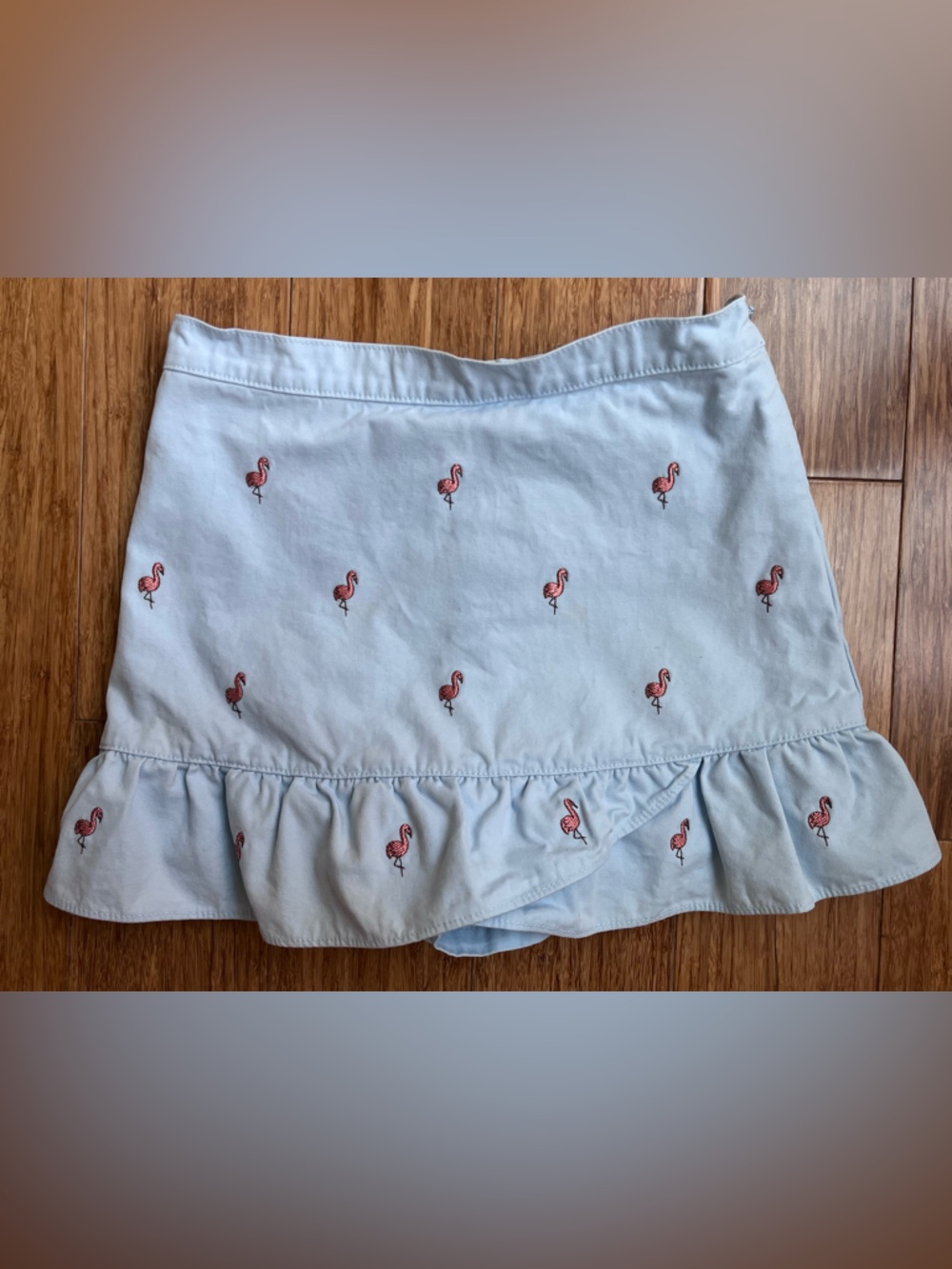 Gymboree embroidered flamingo Skort size 5 girls skirt